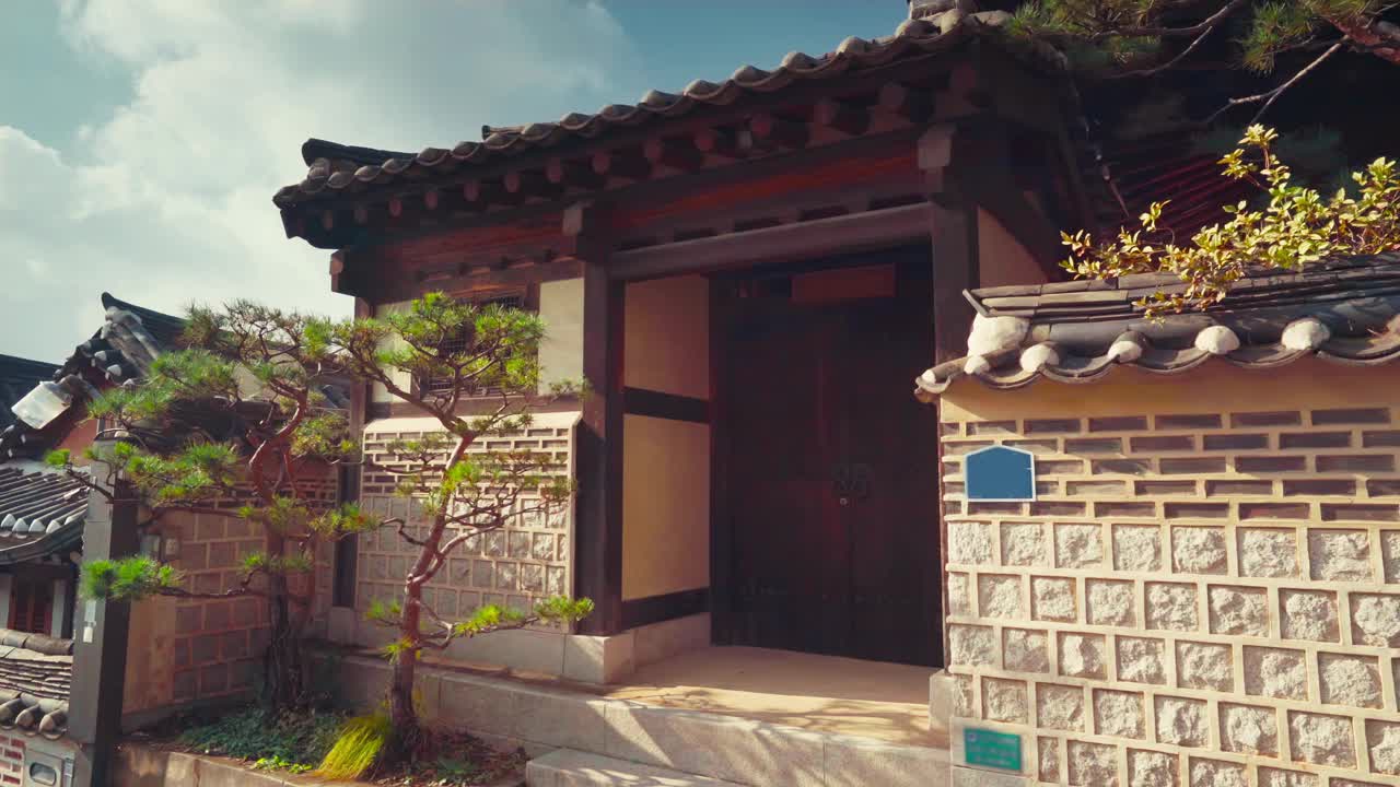 韩国首尔北村韩屋村视频素材