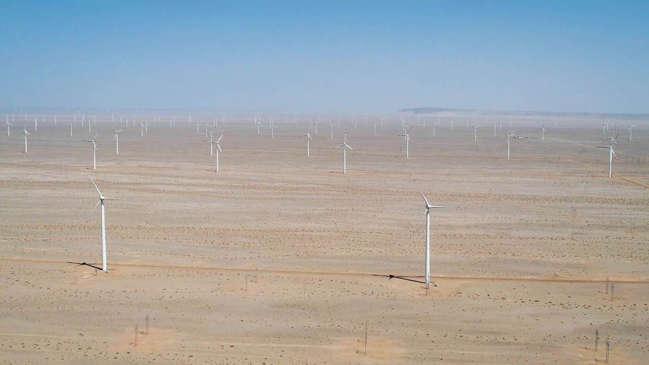 风力涡轮机，风力农场视频下载