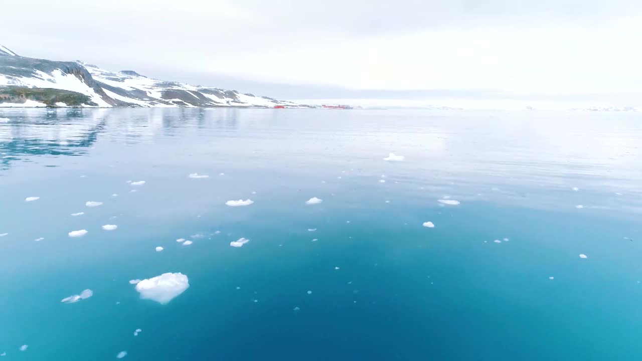 世宗大王站海景/南极洲视频素材