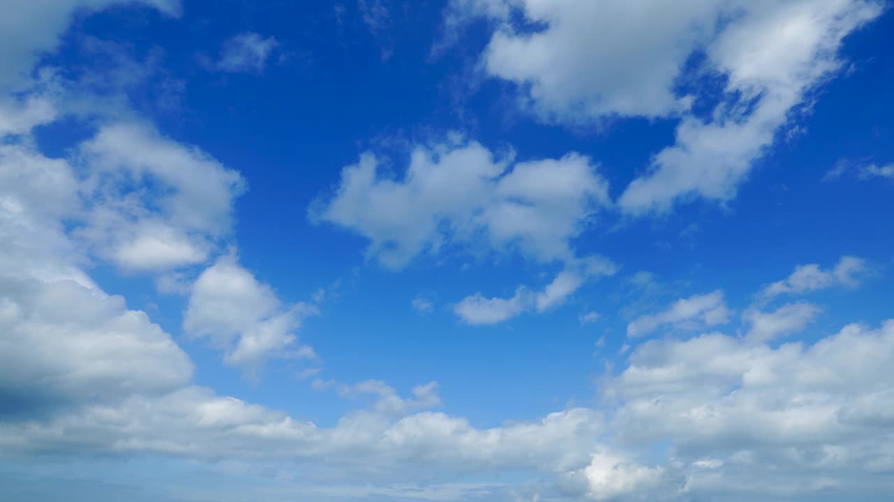 晴朗的天空飘着一朵云视频下载