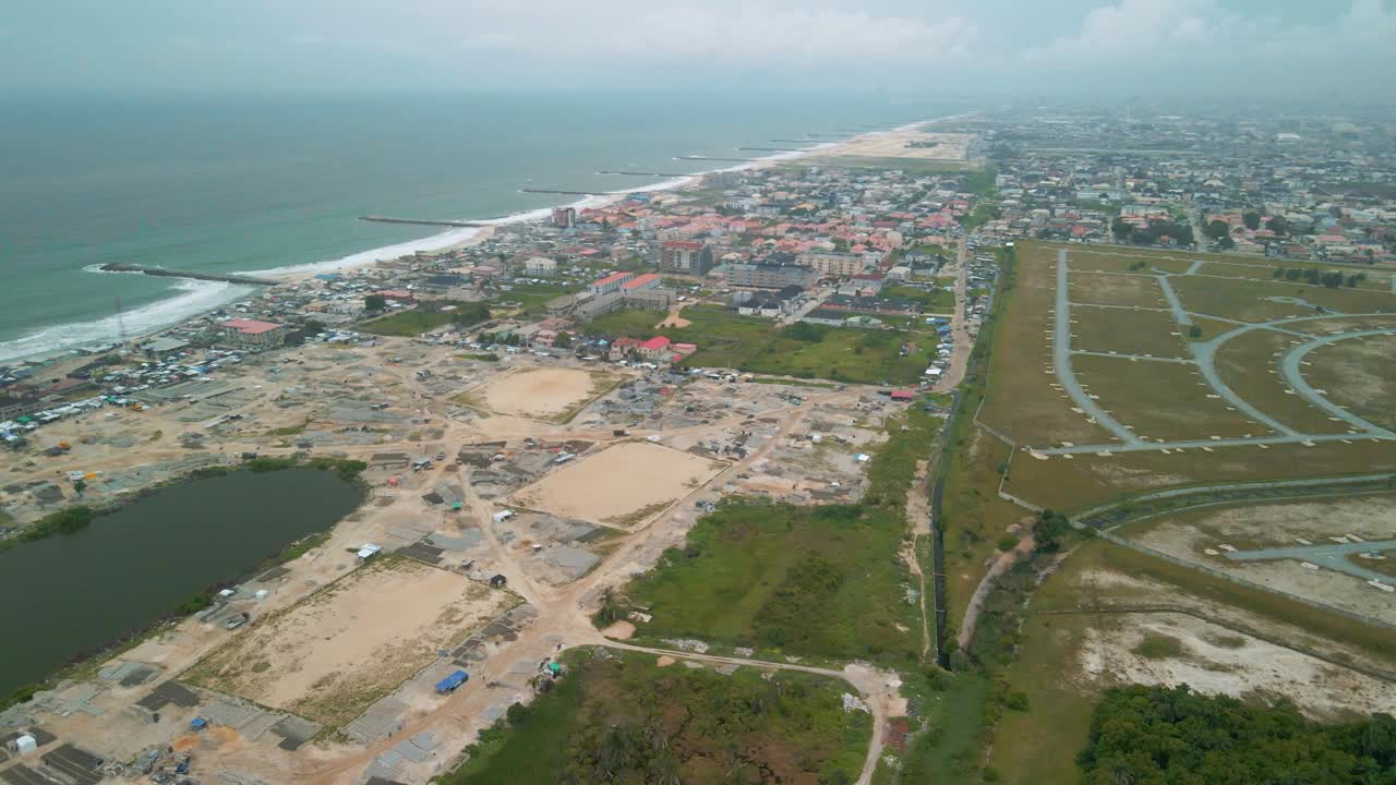 拉各斯海滩的海景视频素材
