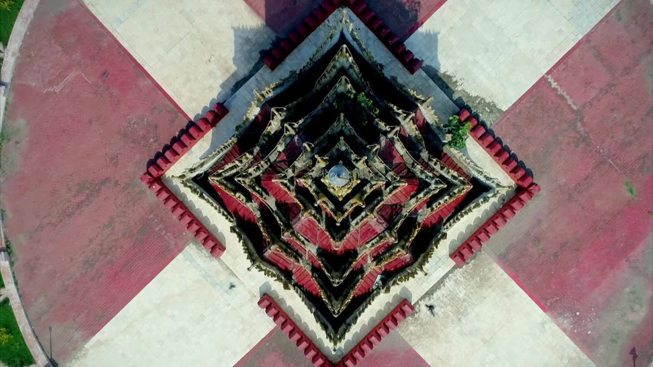 缅甸曼德勒的空中宝塔视频下载