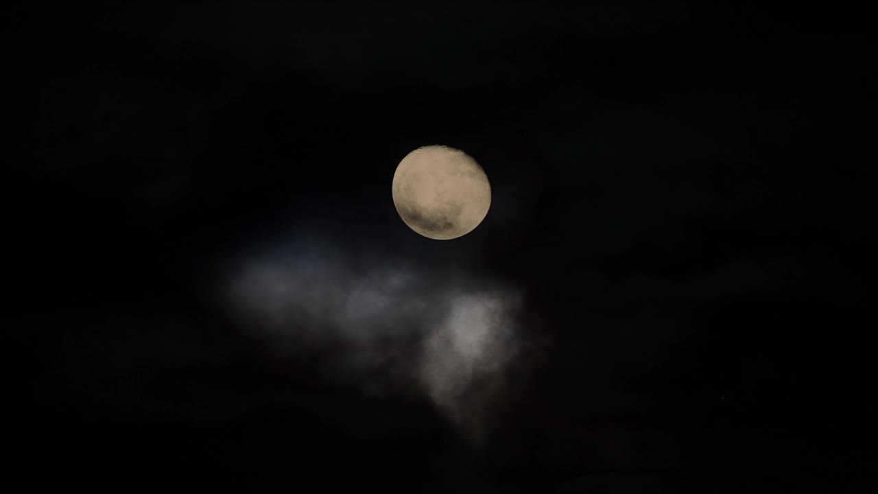 月亮晚上视频素材