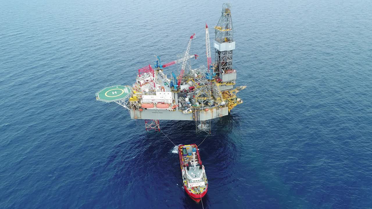 海上工业石油和天然气生产石油管道股票视频视频下载