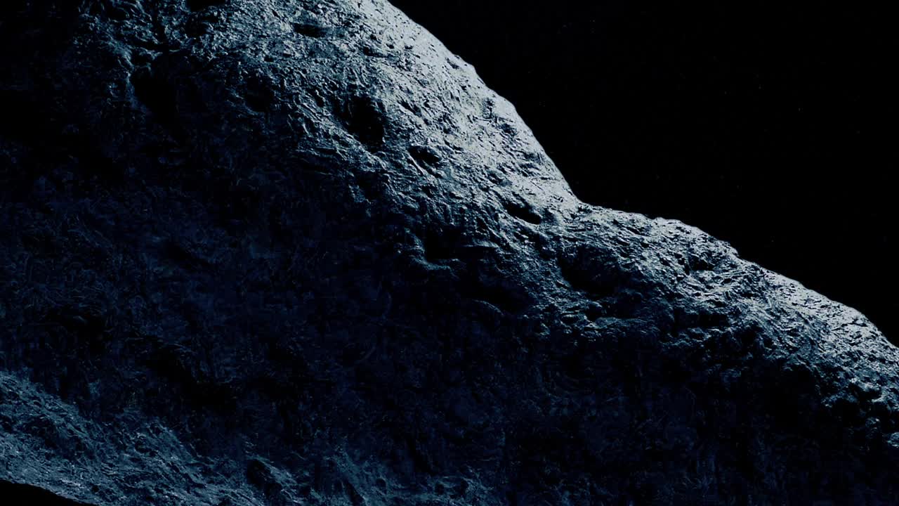 巨大的小行星朝地球飞去视频下载