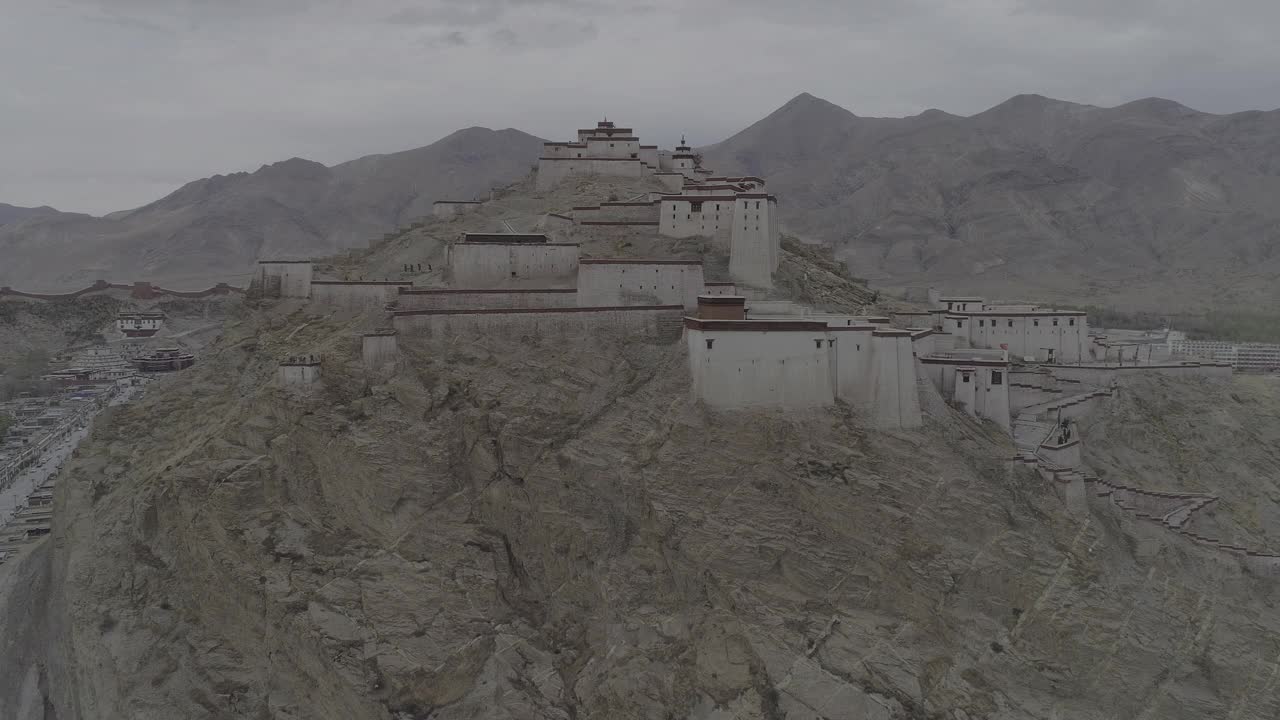 中国西藏江孜要塞视频下载