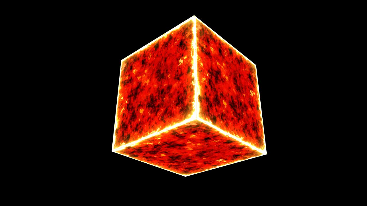 强大的永恒火焰立方体火焰神秘核心能量面视频下载