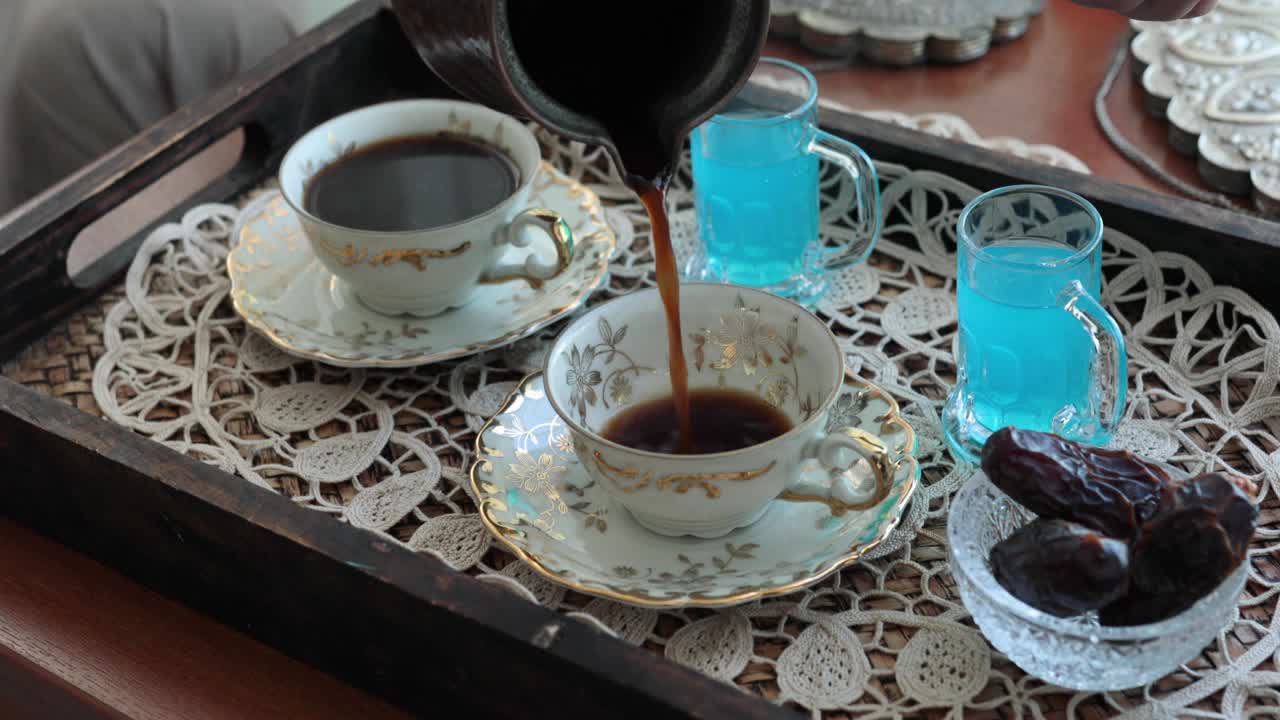 土耳其咖啡视频素材