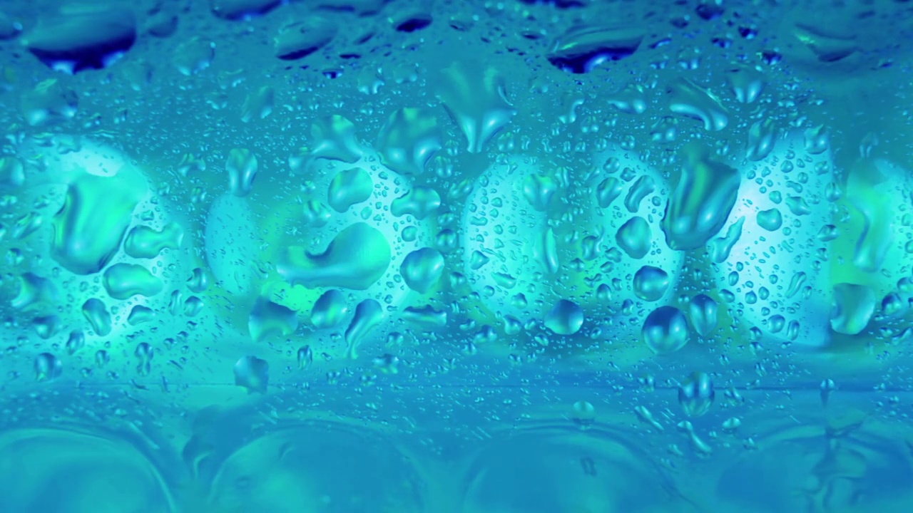 水滴的背景。视频素材