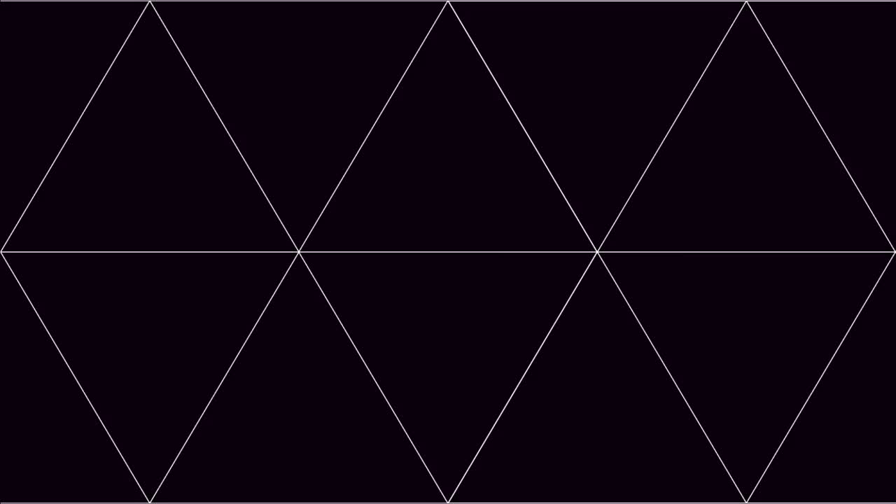 几何背景的循环动画。三角形元素被转换成抽象的图案视频下载