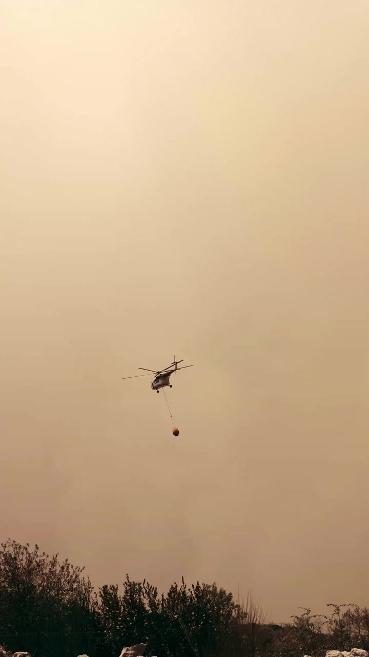 消防直升机视频素材