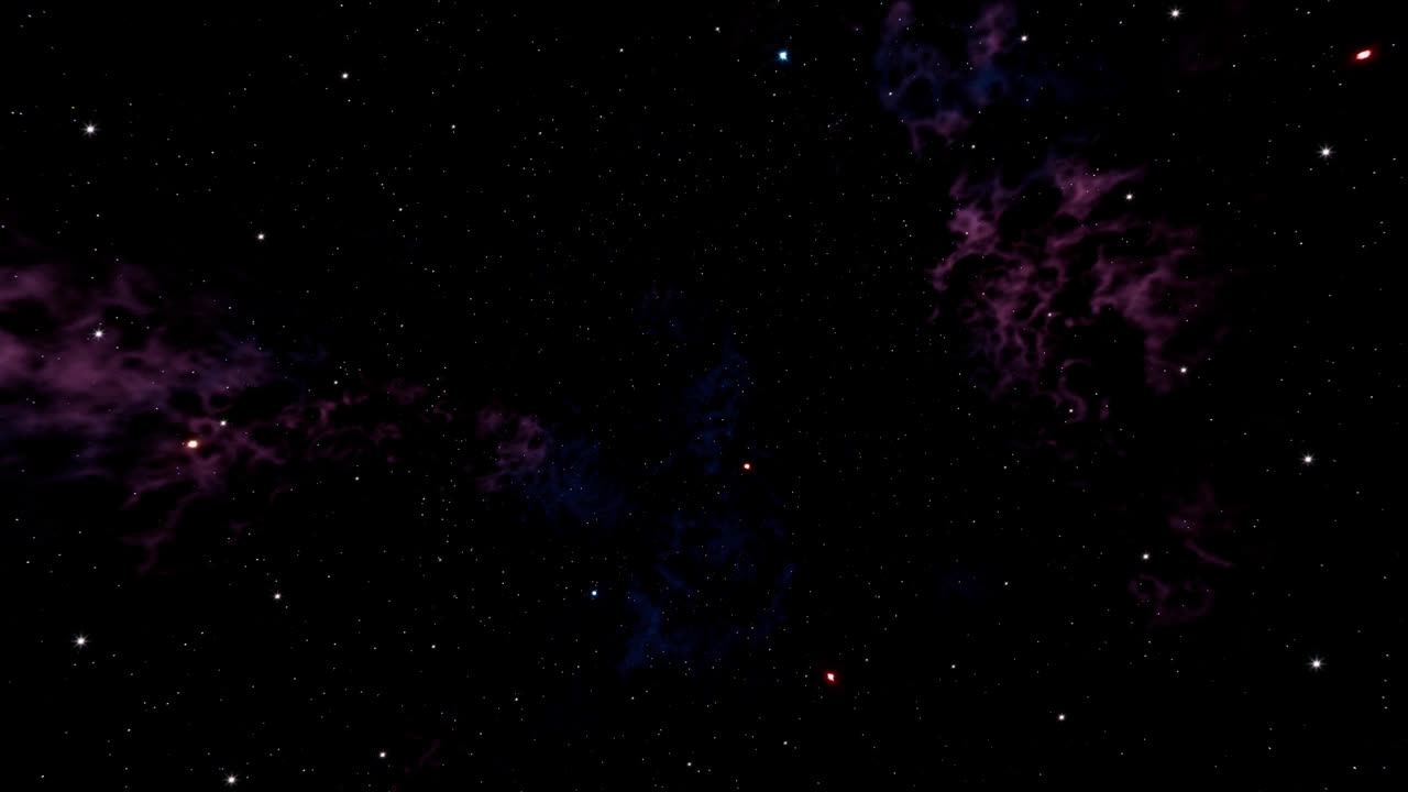 太空背景中的黑暗宇宙星云视频素材