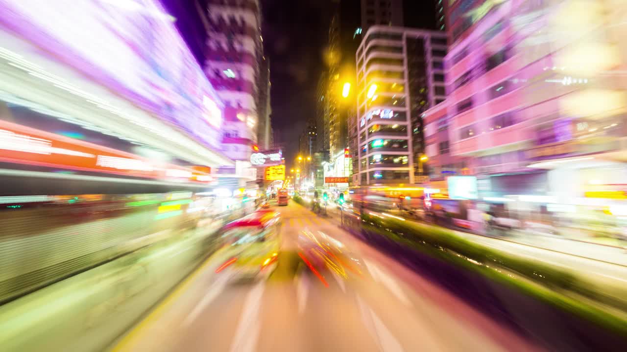 从车辆看香港城市的动态时间视频下载