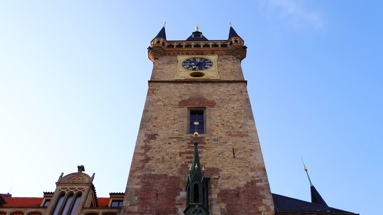 捷克共和国布拉格的天文钟视频下载