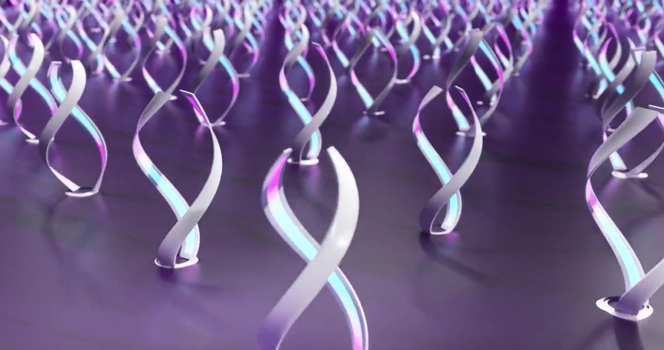 风力涡轮机的磁场看起来像DNA链视频下载