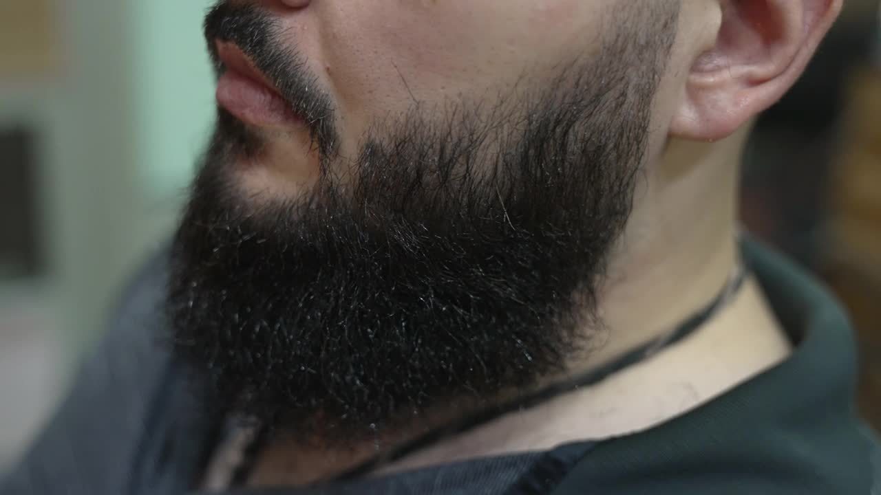 理发店里的大胡子男人视频下载