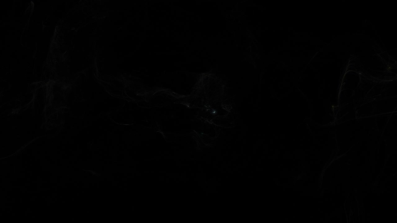 漂浮的抽象粒子线在黑暗的背景视频素材