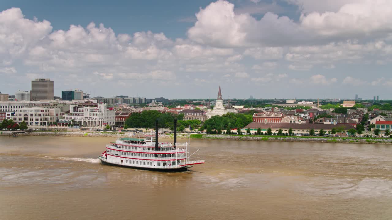 新奥尔良的旅游轮船视频下载