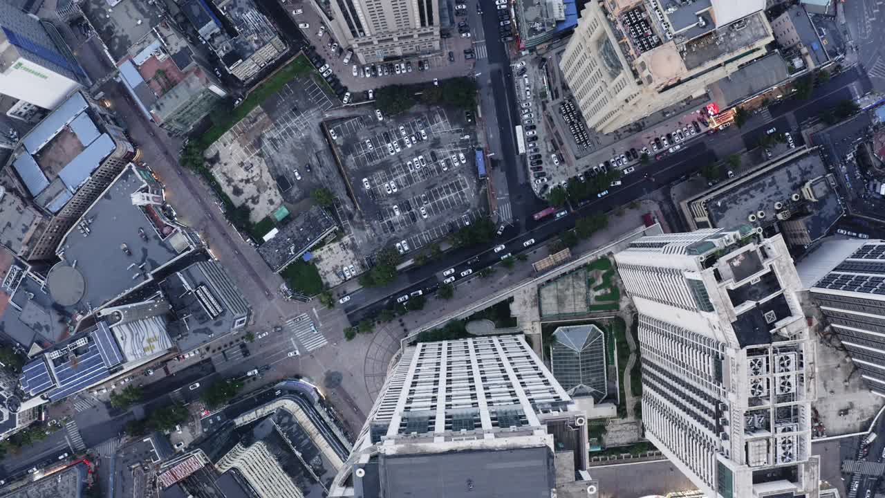 市区鸟瞰图。视频素材