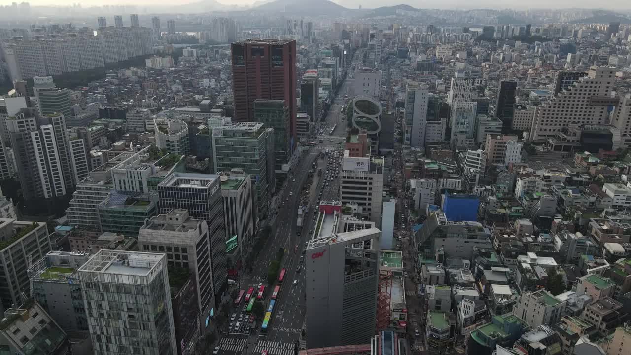 韩国,首尔,市区,路视频素材