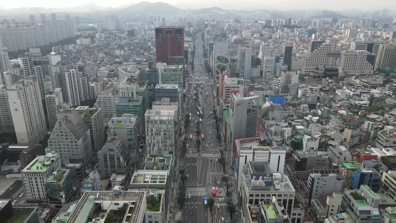韩国,首尔,市区,路视频素材