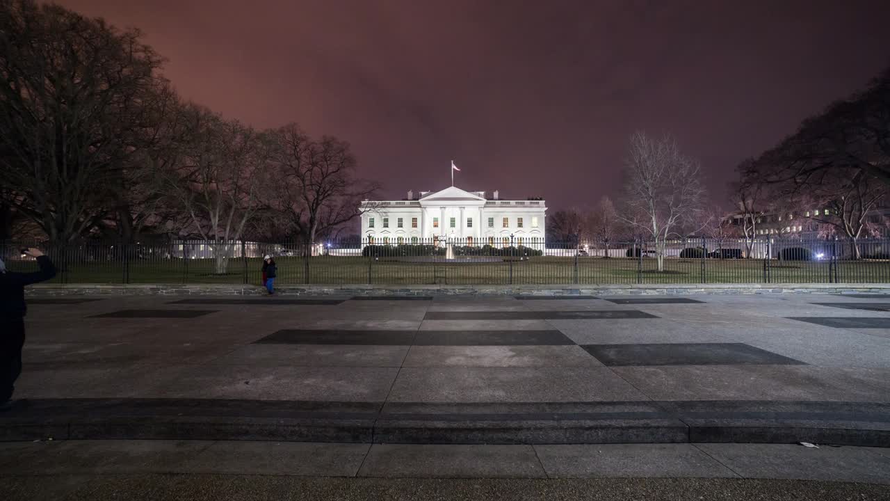 华盛顿特区白宫大楼时间流逝视频下载