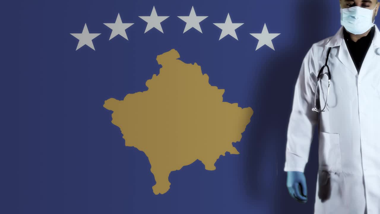 科索沃旗手医生视频素材