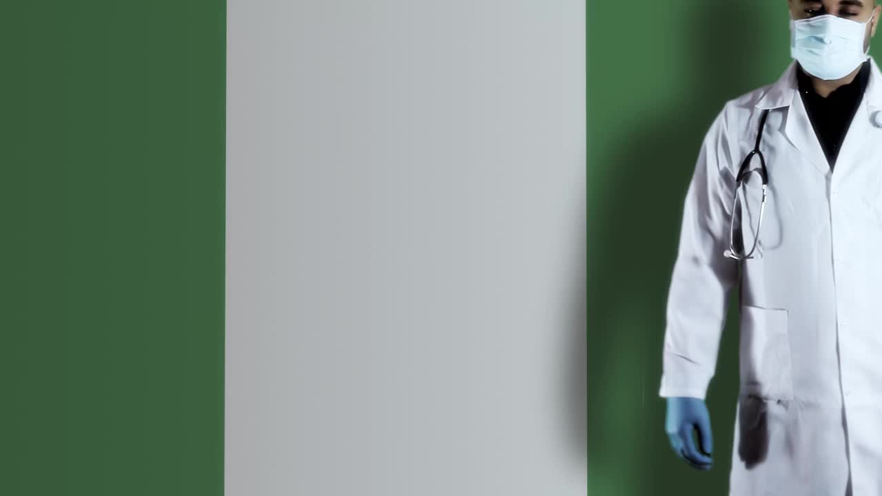 尼日利亚旗手医生视频素材