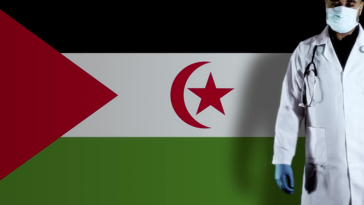 拿着旗子的西撒哈拉医生视频下载