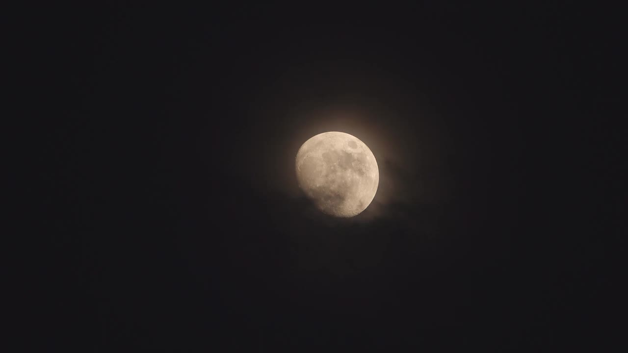 月球。视频素材