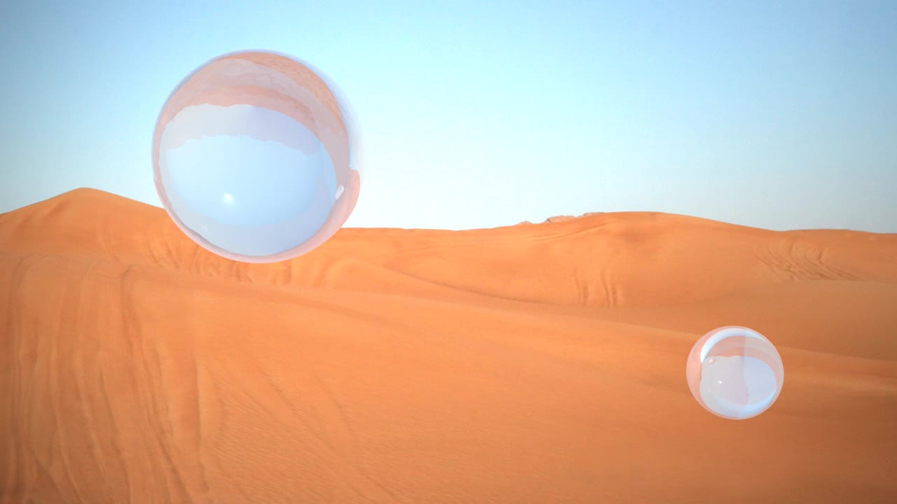沙漠之水视频素材