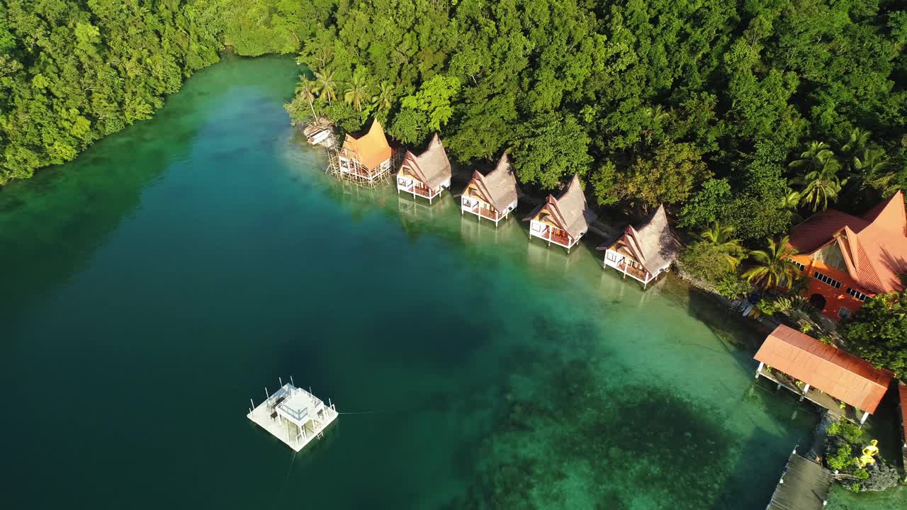 泻湖在Siargao岛和菲律宾-无人机4K视频视频素材