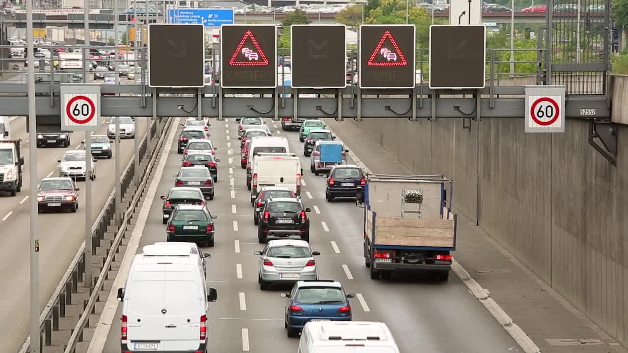 德国高速公路，a100视频素材