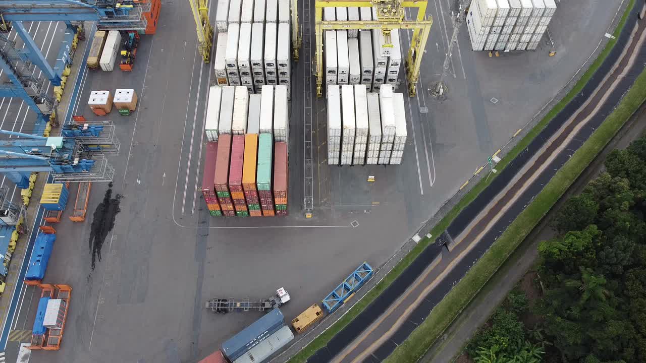 港口在巴西视频素材