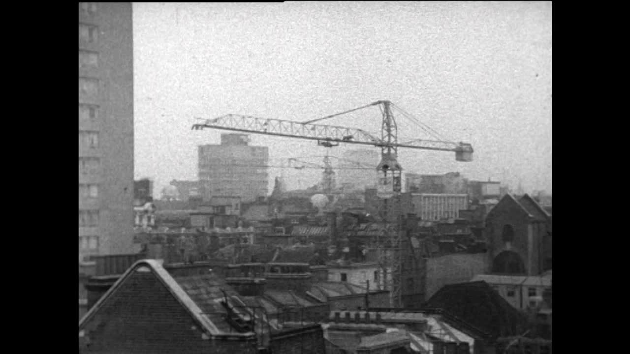 HAS Carnaby Street及周边建筑在伦敦;1967视频素材