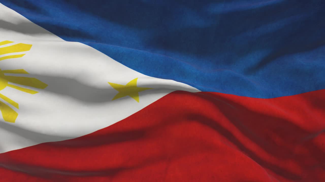 菲律宾国旗视频。菲律宾随风挥舞国旗视频下载
