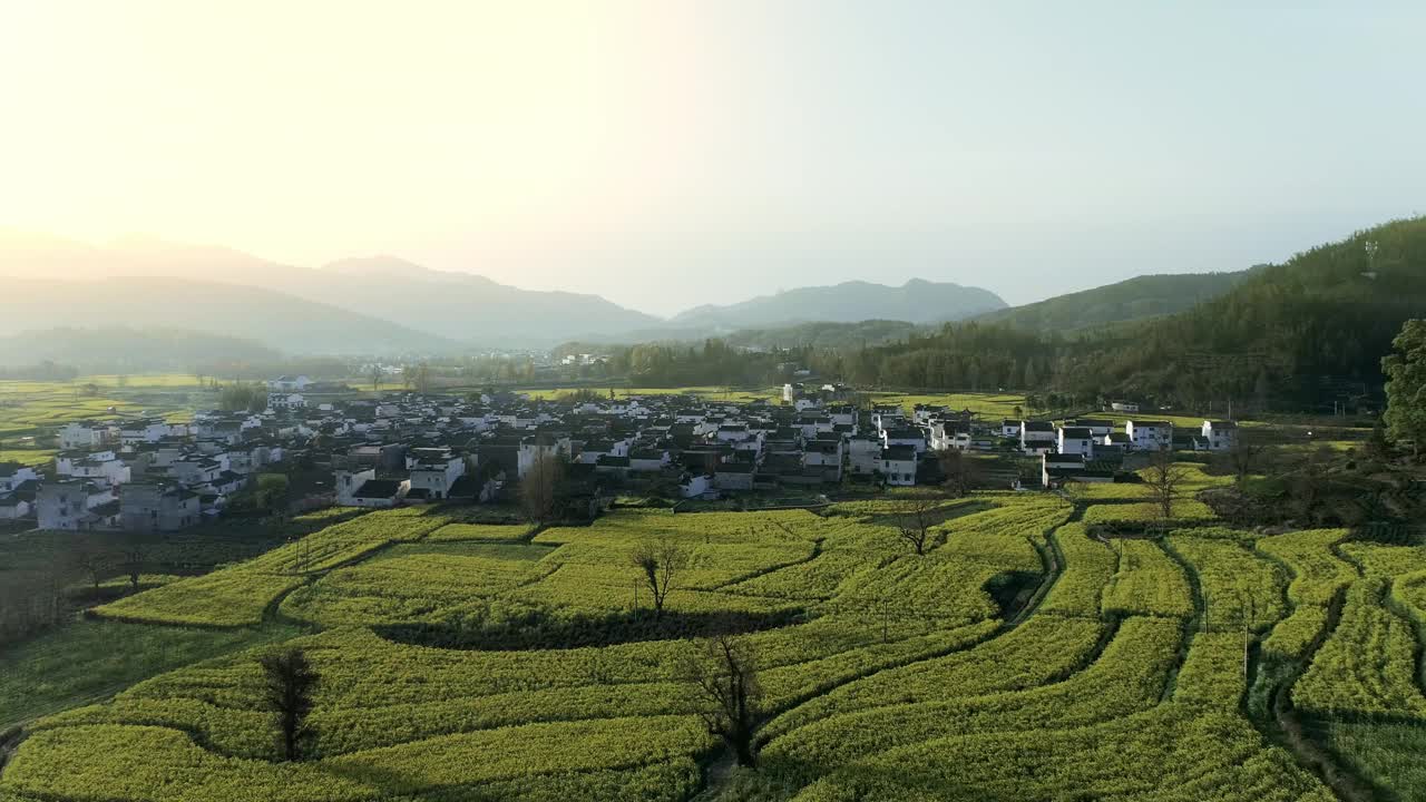 中国安徽鲁村的乡村景观视频下载