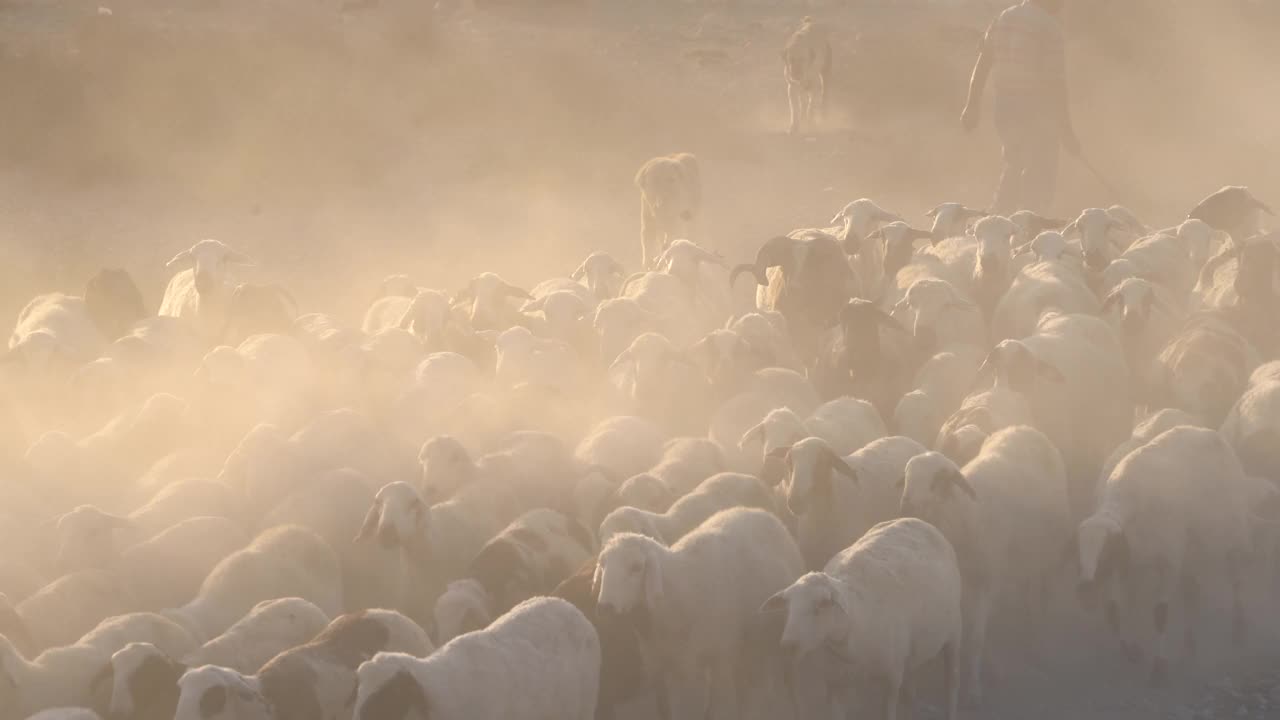 一群羊视频素材