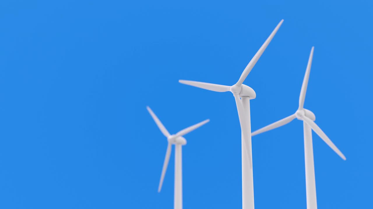 风力涡轮机视频素材