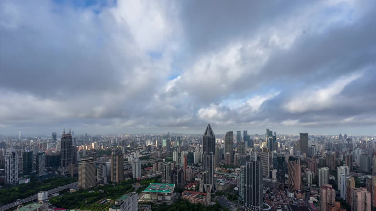 上海全景天际线视频素材
