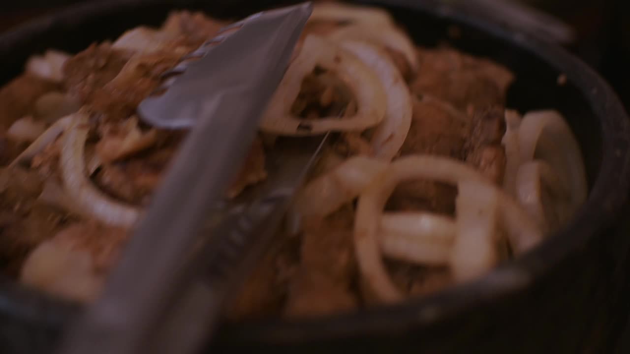 洋葱肉视频素材