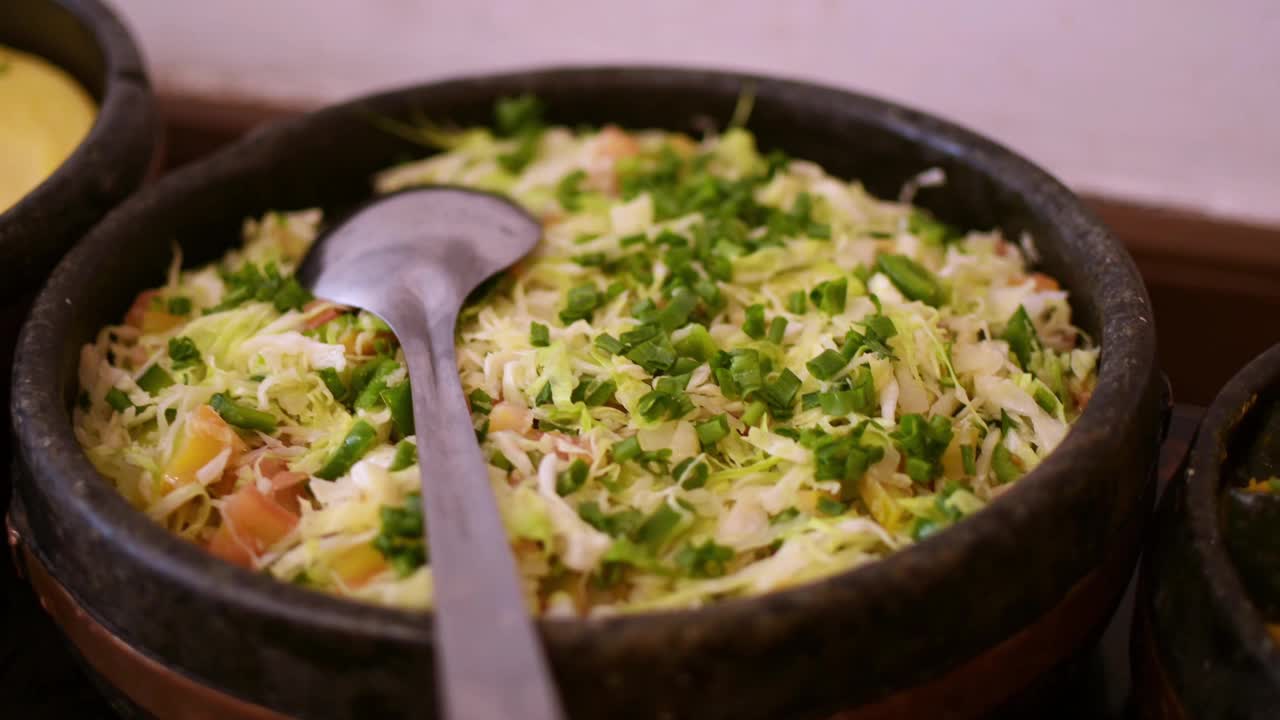 卷心菜沙拉视频素材