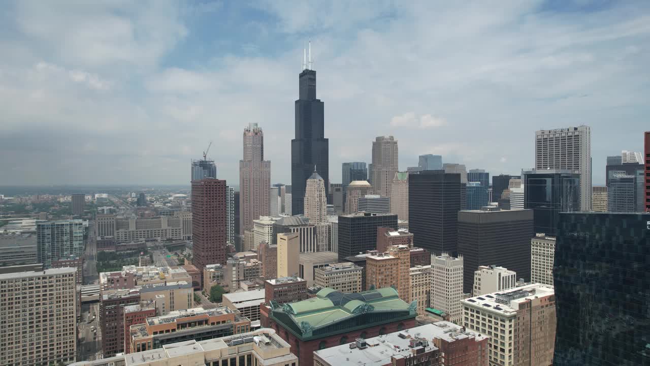 芝加哥举世闻名的天际线视频下载