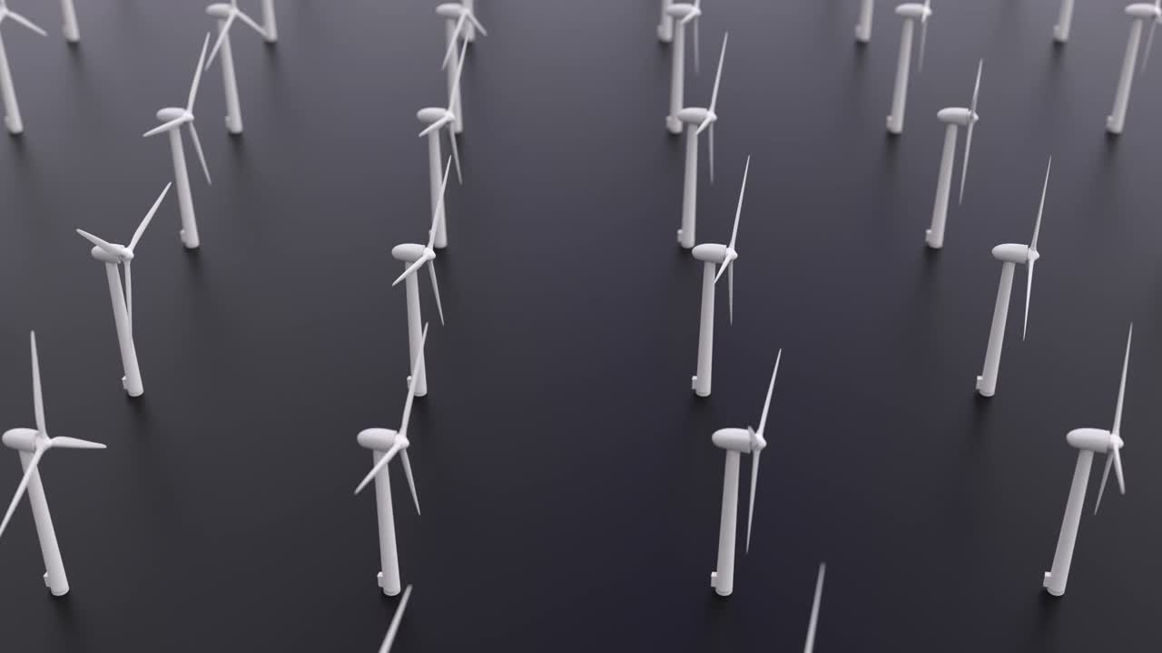 风力涡轮机视频素材