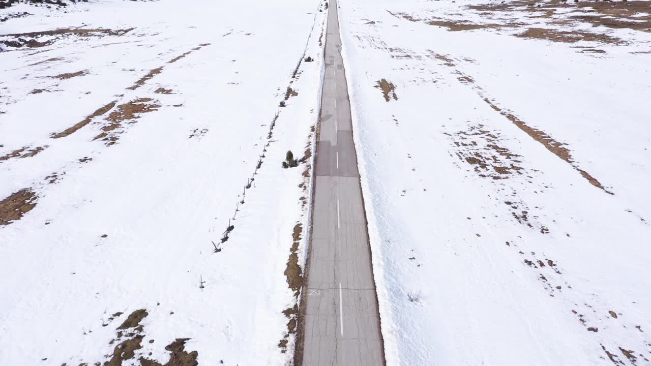 冬天的路视频素材