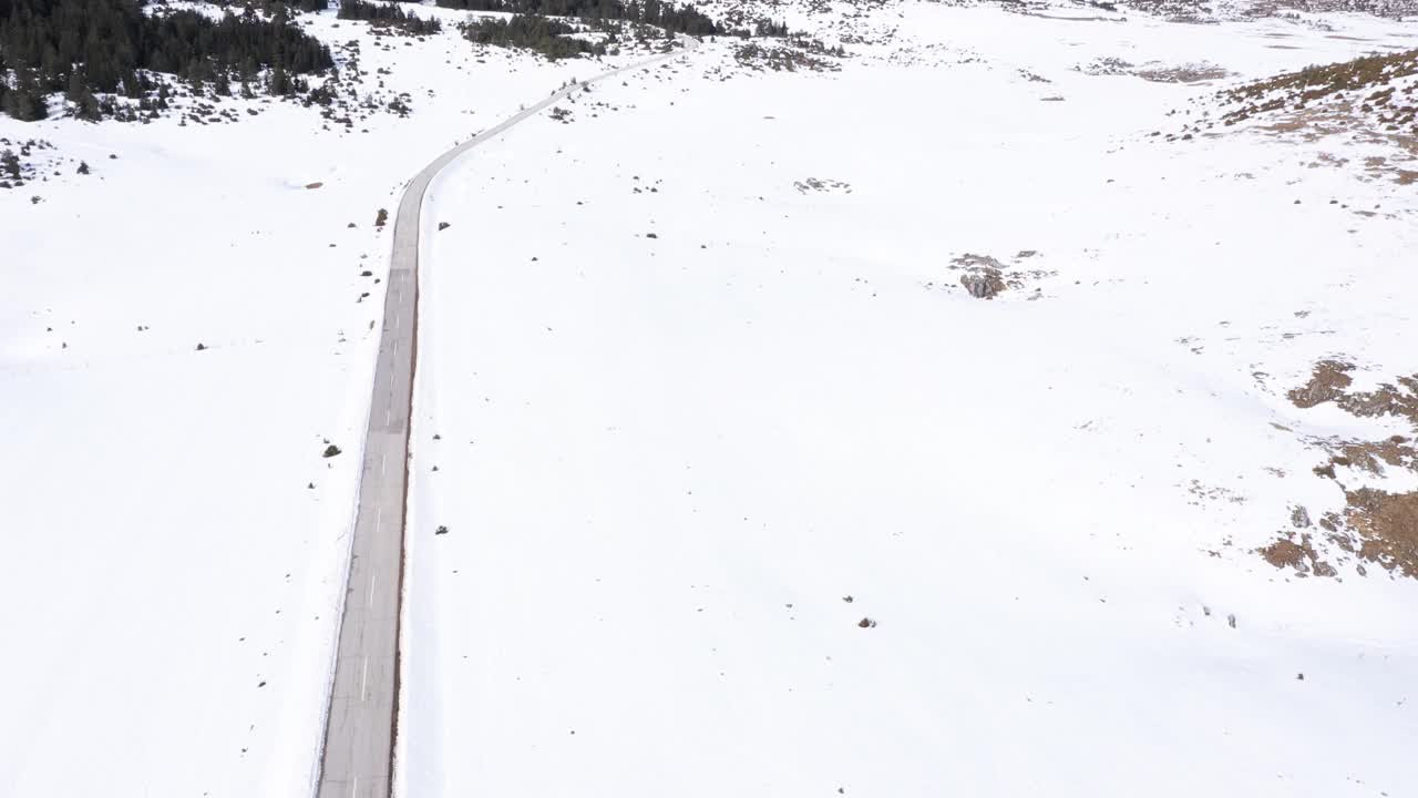 冬天的路视频素材