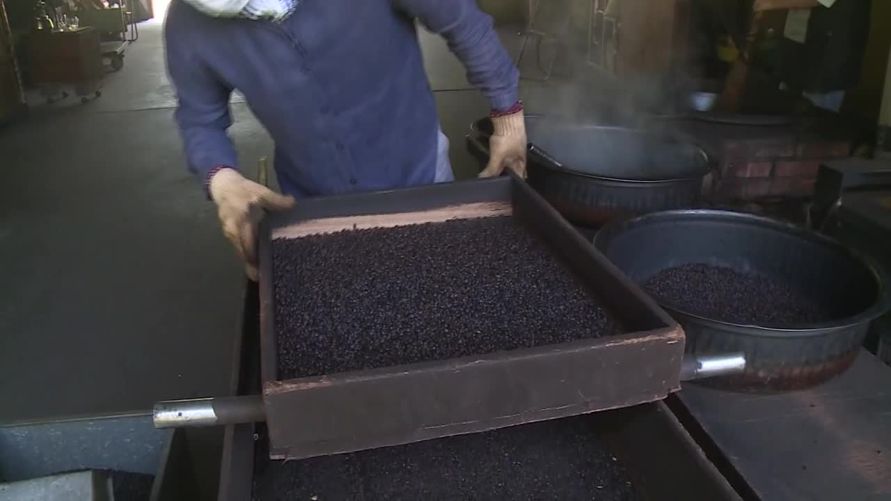 大麦筛分，日本视频素材
