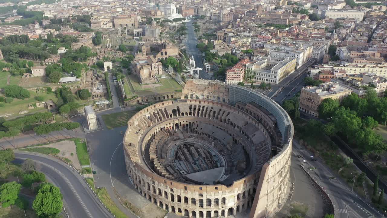 罗马的圆形大剧场视频素材