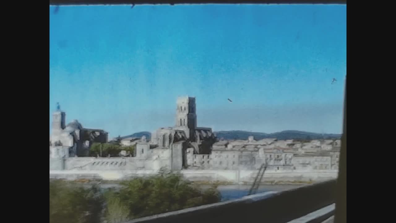 西班牙1965年，历史村庄街景2视频素材