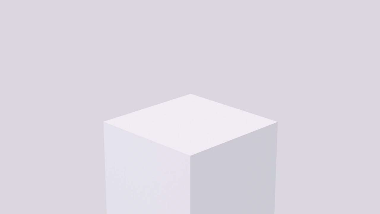 白色方块组。抽象单色动画，三维渲染。视频下载